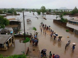 Thousands are displaced by the flooding. 